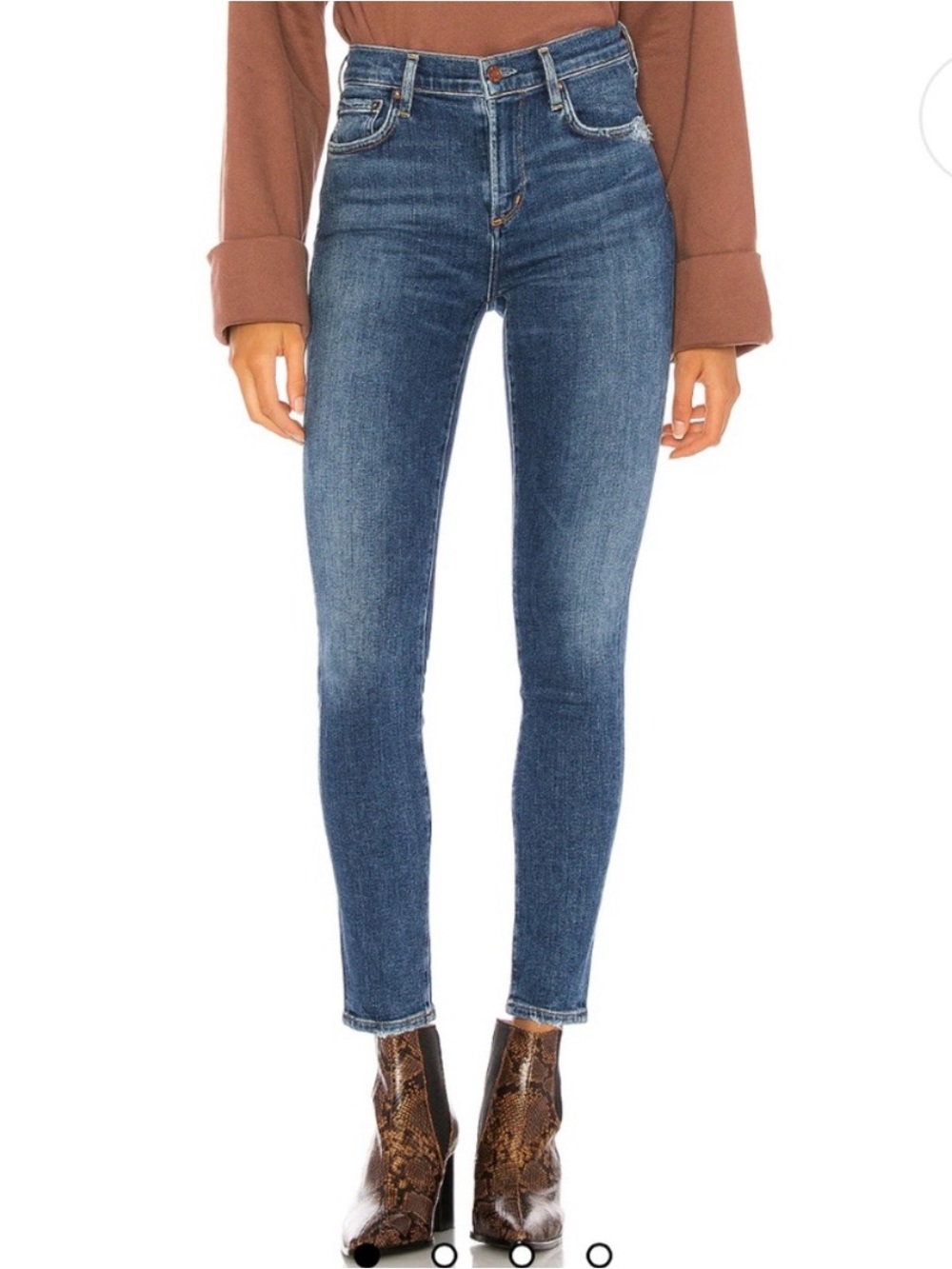 AGOLDE Sophie Mid Rise Ankle Skinny jeans, size 27